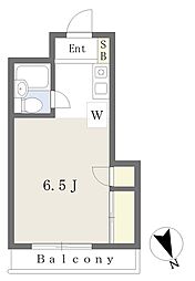 東新ビル ワンルームの間取図画像