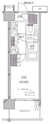A-standard芝浦 1Kの間取図画像