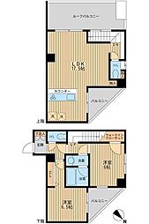 プライムアーバン日本橋人形町 2LDKの間取図画像