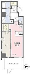 ベルテメゾン小台 1LDKの間取図画像