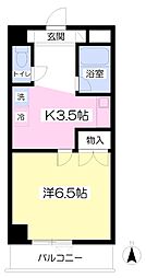 ジュネス北千種 1Kの間取図画像