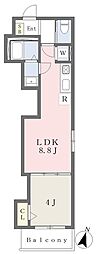 GLADIUS Nagoya 1LDKの間取図画像