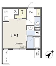 ミリアーデ覚王山 ワンルームの間取図画像