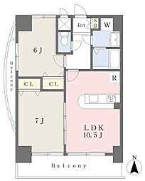 グランドガーデン藤ケ丘EX 2LDKの間取図画像