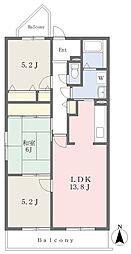 ステップイン旭 3LDKの間取図画像