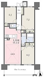 パレ・ロワイヤル栗山 3LDKの間取図画像
