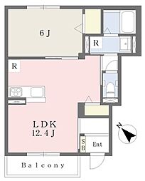 ETERNO FLEUR II 1LDKの間取図画像