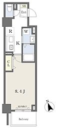 MISTRAL姫路駅前7高尾町 1Kの間取図画像