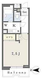 リエス仙台幸町 1Kの間取図画像