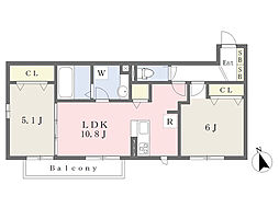 間取図画像 2LDK