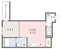 たからの森 2階1LDKの間取り