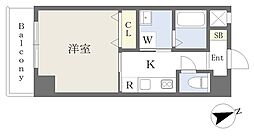ノエルノエ 1Kの間取図画像