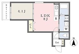 Tre Court東大阪 1LDKの間取図画像