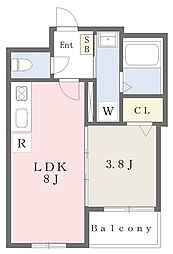 たからの森 1LDKの間取図画像