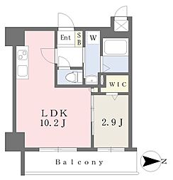 ShinmachiResidenceKouzuya 1LDKの間取図画像