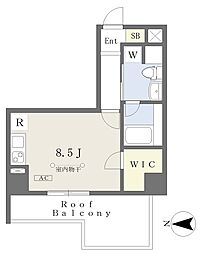 名古屋市営桜通線 吹上駅 徒歩3分の賃貸マンション 7階ワンルームの間取り