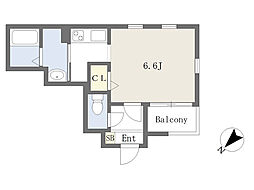 Cherim上飯田 ワンルームの間取図画像