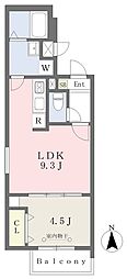 シェリム元中村 1LDKの間取図画像