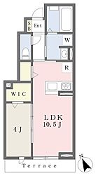 Ａｒｃ　Ｓｅａｓｏｎ　久我山 1階1LDKの間取り