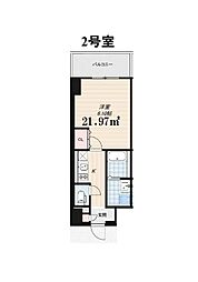 アーバンパーク住之江公園I 10階1Kの間取り