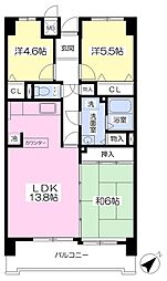 南海線 湊駅 徒歩12分の賃貸マンション 13階3LDKの間取り