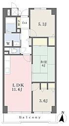 中百舌鳥ガーデンハウス藏 3LDKの間取図画像