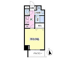 カンフォーラ松崎 1Kの間取図画像