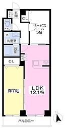 HERITAGE徳庵 1SLDKの間取図画像