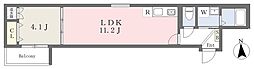 Faseciacalando 1LDKの間取図画像