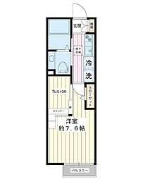 VillaFelicia 1Kの間取図画像