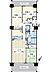 間取り：専有面積83.67m2の3LDK。全居室6帖以上のゆとりある配置と風通しの良い両面バルコニーが魅力。