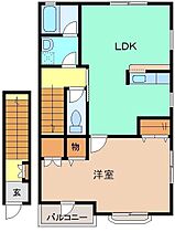 カーサ・グランデ 203 ｜ 群馬県桐生市広沢町5丁目1186-3（賃貸アパート1LDK・2階・51.34㎡） その2