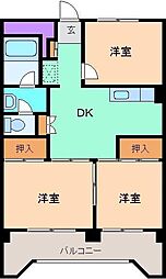 ＲＣグランデ 1階3DKの間取り