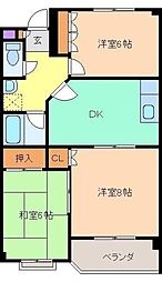 間取図画像 3DK