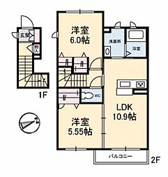 間取図画像 2LDK