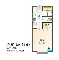 ウエストパーク３ 1F/107 ｜ 宮城県柴田郡大河原町字町12-1（賃貸アパート1K・1階・24.84㎡） その2