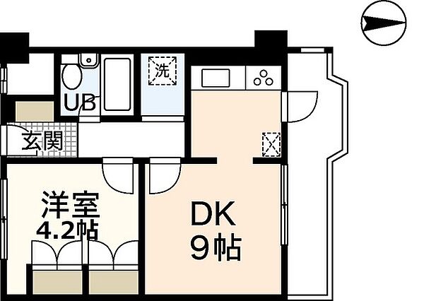 イトーピア舟入マンション ｜広島県広島市中区舟入南3丁目(賃貸マンション1LDK・6階・35.40㎡)の写真 その2