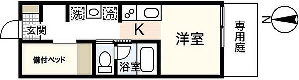 リバーノース中筋 ｜広島県広島市安佐南区東野3丁目(賃貸アパート1R・1階・21.28㎡)の写真 その2