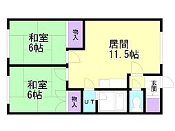 間取図画像 2LDK