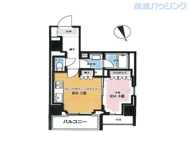 間取り リビオレゾン新虎通り 10階/-