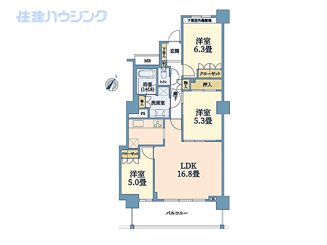 間取り ステーションフロントタワー 12階/-
