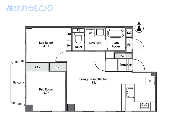 間取り 仙台坂カトレア 3階/-