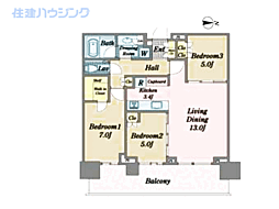 間取図画像 3LDK