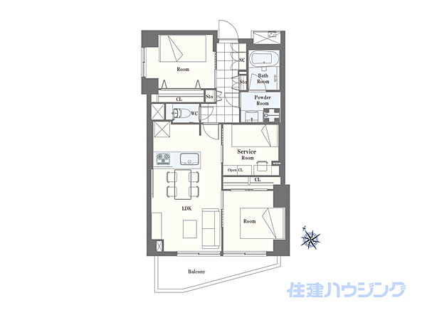 間取りを拡大表示