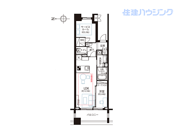 間取りを拡大表示