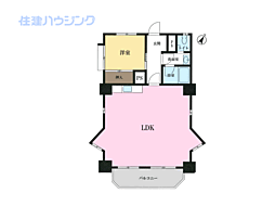 東豊エステート 1LDKの間取図画像