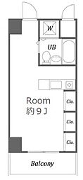 ウィンベルソロ大森2 ワンルームの間取図画像