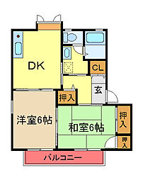 間取図画像 2DK