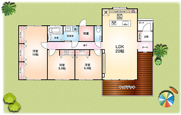 間取りを拡大表示