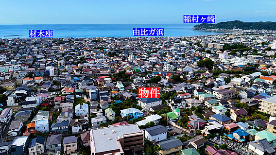 上空からの現地...